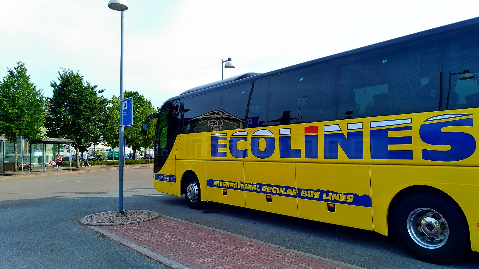Finland. Город Hamina остановка Ecolines Изображение с сайта www.HeiHei.website