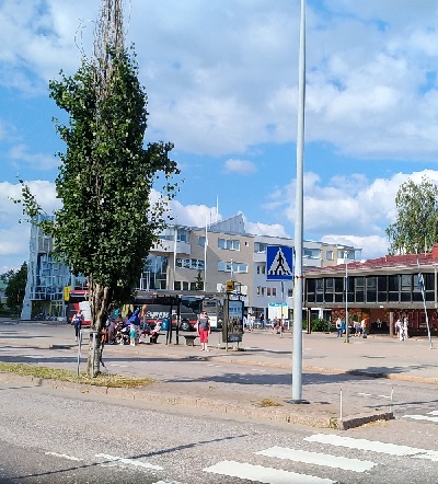 Остановка LuxExpress в городе Котка Финляндия фото с сайта www.HeiHei.website