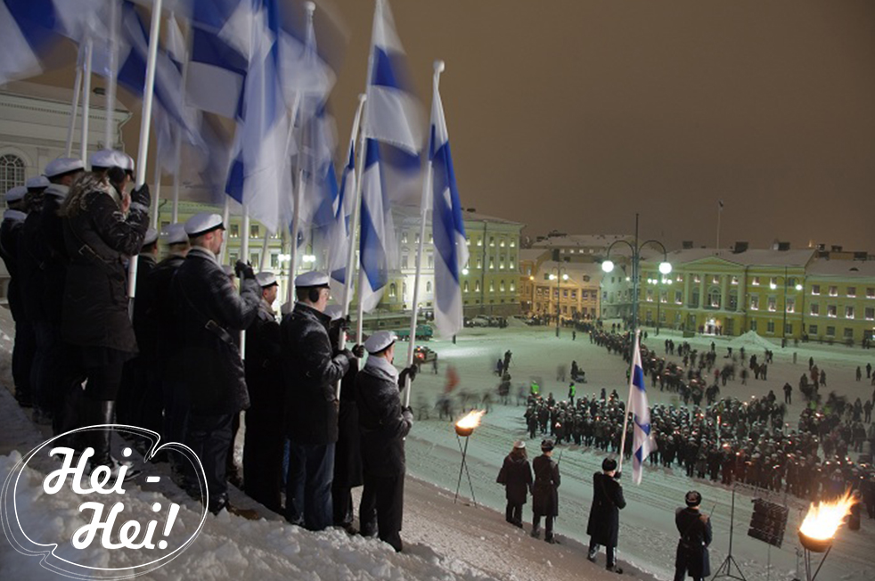 December 6th. Independence Day Finland image from the site www.heihei.website