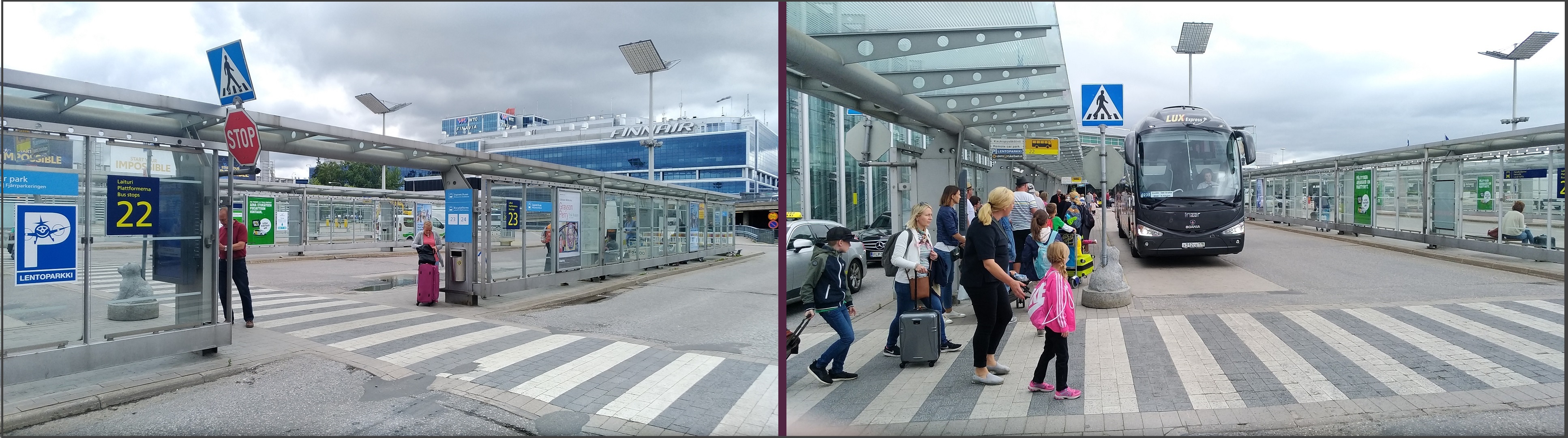 Остановка автобуса Lux Express люкс экспресс в аэропорту Хельсинки
Вантаа изображение с сайта www.heihei.website